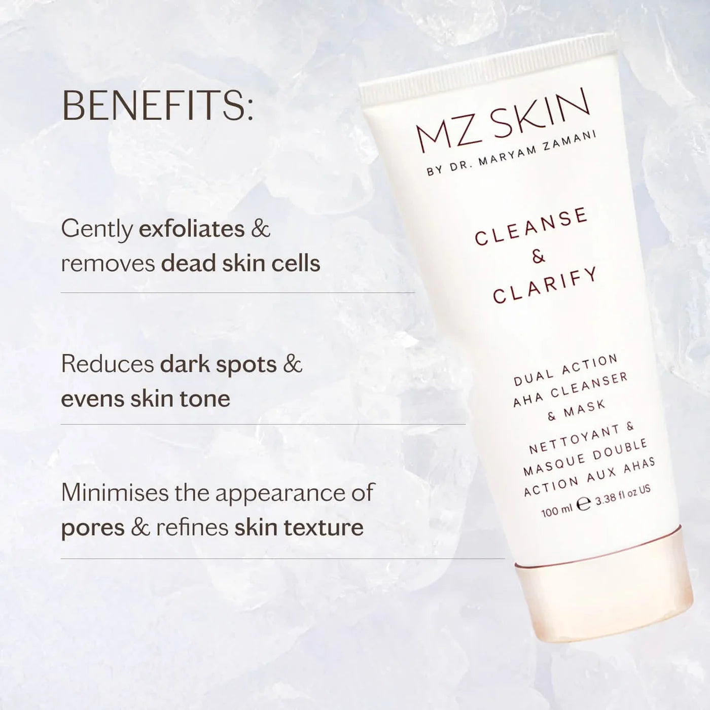 Mz Skin Cleanse & Clarify Dual Action AHA Cleanser & Mask