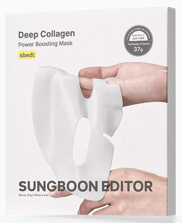 SUNGBOON EDITOR Deep Collagen Overnight Mask Hydrating Mask for Glass Skin pack of 4
