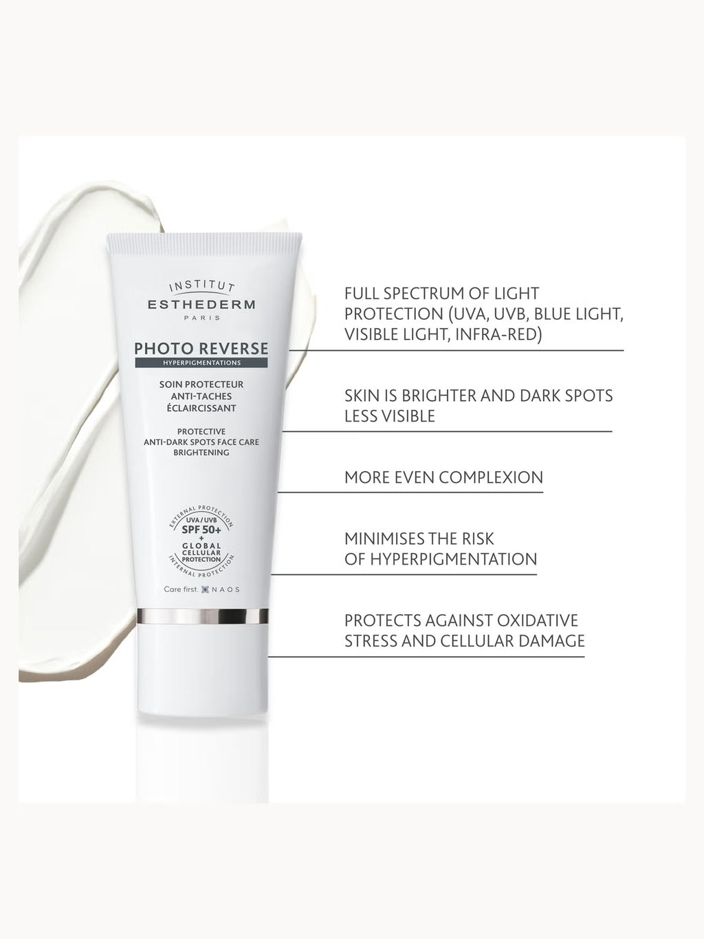 Institut Esthederm Institut Esthederm Brightening SPF50+ Sun Cream 50ml