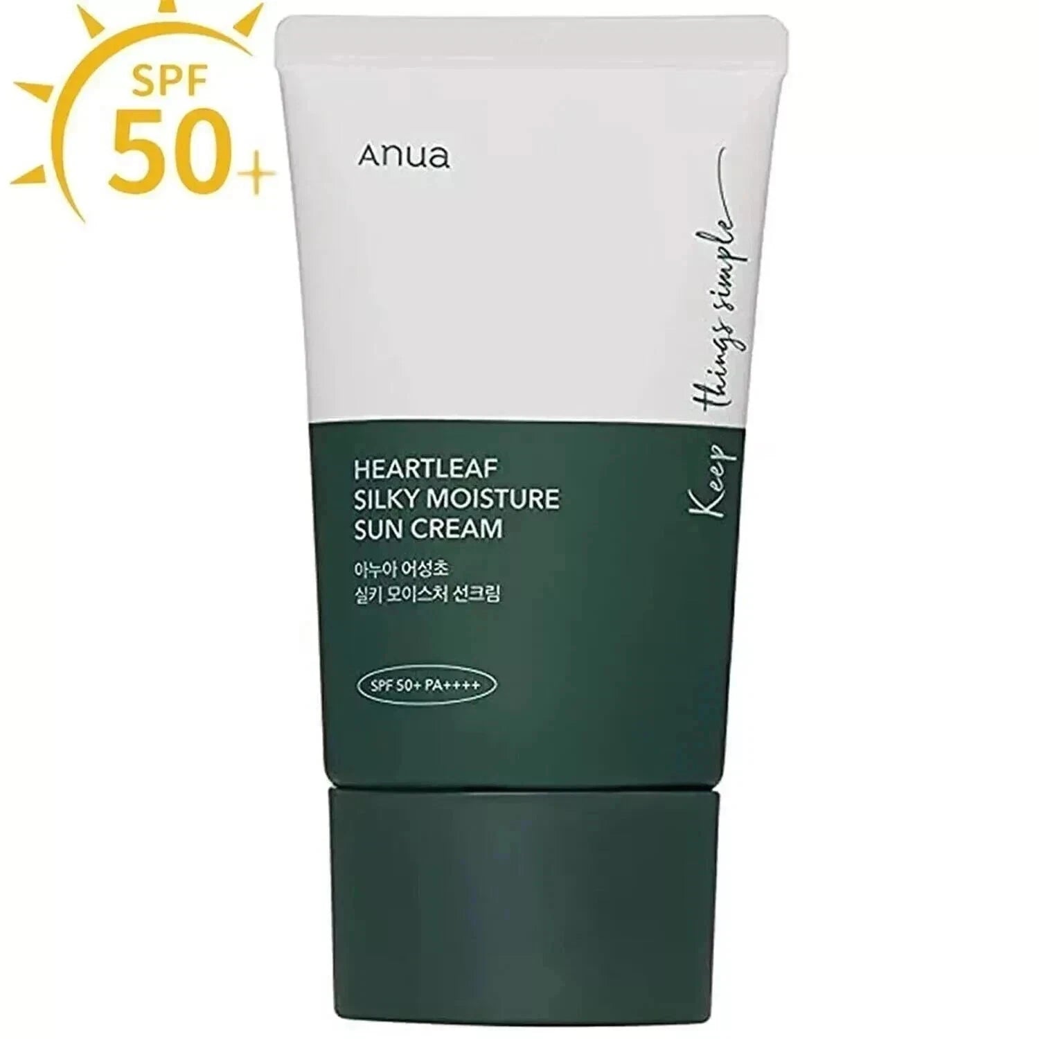 ANUA Heartleaf Silky Moisture Sun Cream SPF50+/PA